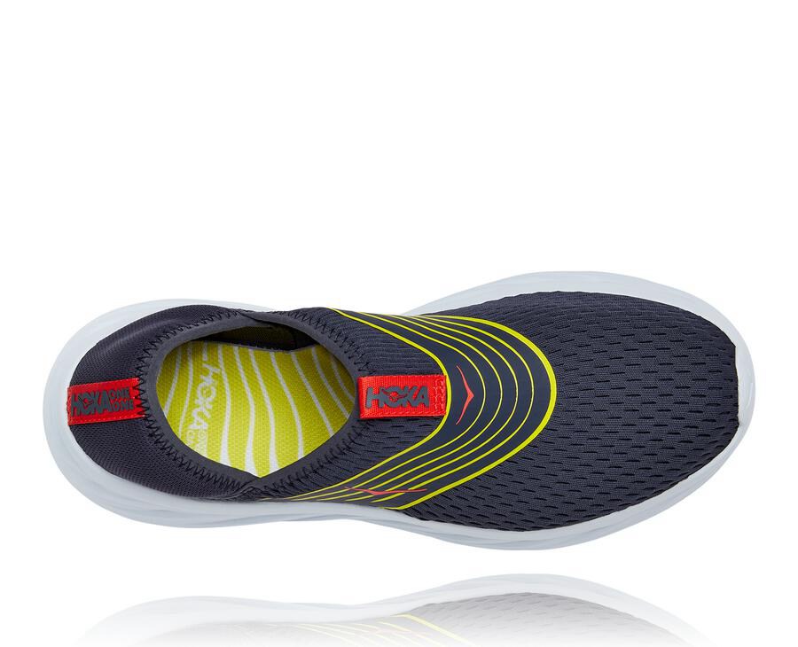 Hoka One One Sandals Mens Navy/White - ORA Recovery - 04189IFKC